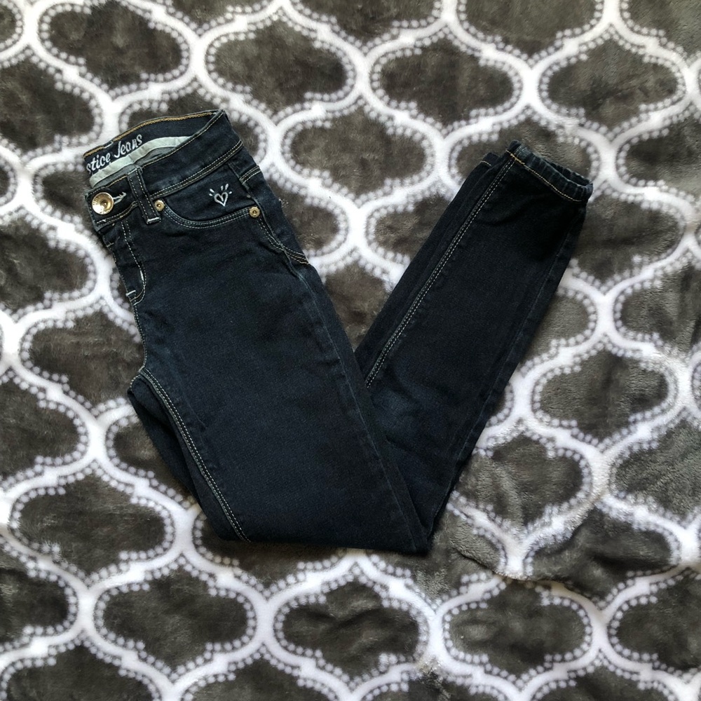 Justice Dark Blue Skinny Jeans